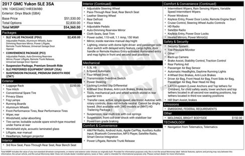 Used 2017 GMC Yukon SLE w/ SLE Value Package image 2