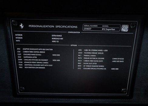 Certified 2020 Ferrari 812 Superfast image 22