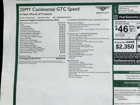 New 2025 Bentley Continental GT Speed image 54
