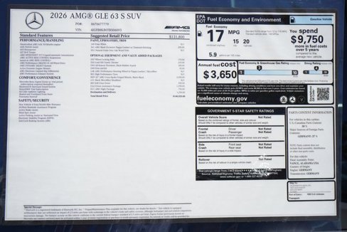 New 2026 Mercedes-Benz GLE 63 AMG S image 37