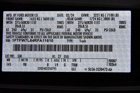 Used 2024 Ford F150 Platinum w/ Equipment Group 702A High image 16