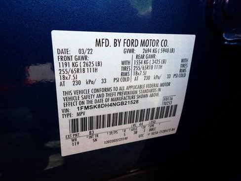 Certified 2022 Ford Explorer XLT w/ Equipment Group 202A image 23