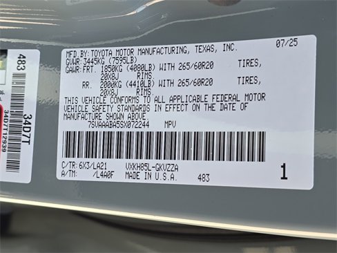 New 2025 Toyota Sequoia Platinum image 37