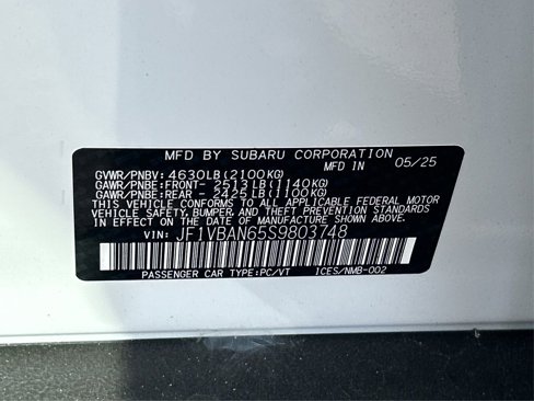 New 2025 Subaru WRX Limited image 16