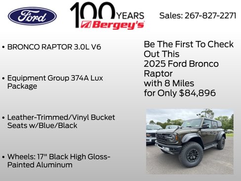 New 2025 Ford Bronco Raptor image 5