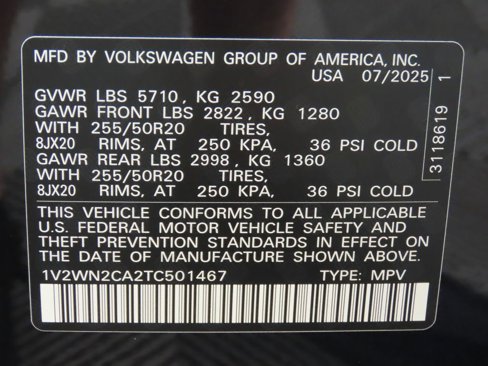 New 2026 Volkswagen Atlas SE image 33