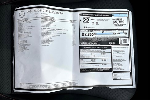 New 2026 Mercedes-Benz CLE 53 AMG 4MATIC Cabriolet image 14