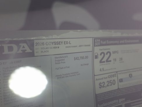 New 2026 Honda Odyssey EX-L image 28