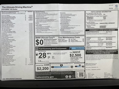 New 2026 BMW 740i w/ Executive Package image 34