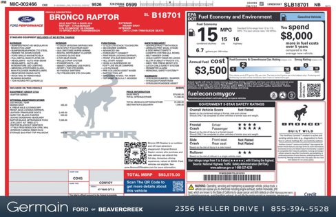 New 2025 Ford Bronco Raptor image 29