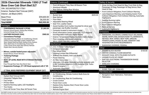 New 2026 Chevrolet Silverado 1500 LT Trail Boss w/ Convenience Package II image 2