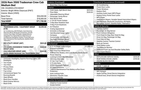 New 2026 RAM 3500 Tradesman image 28