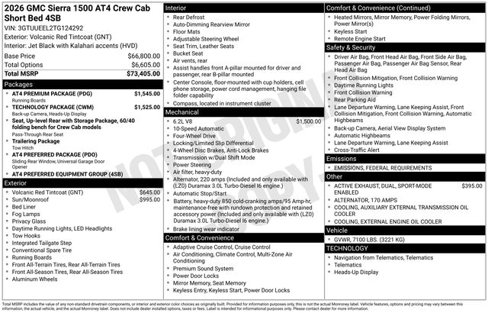 New 2026 GMC Sierra 1500 AT4 w/ AT4 Premium Package image 7