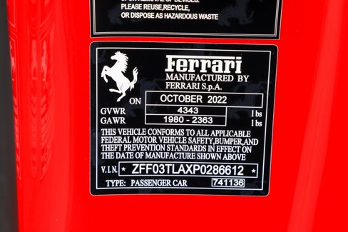 Certified 2023 Ferrari 812 Competizione image 67