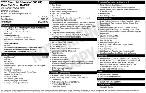 New 2026 Chevrolet Silverado 1500 ZR2 image 6