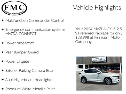 Used 2024 MAZDA CX-5 AWD 2.5 S w/ Preferred Package image 21