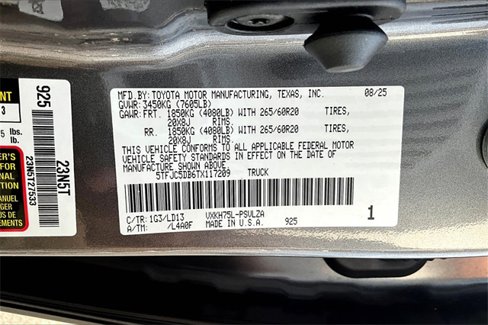 New 2026 Toyota Tundra Limited image 13