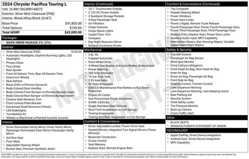Used 2024 Chrysler Pacifica Touring-L image 6