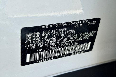Certified 2023 Subaru WRX Limited w/ Popular Package #1 image 33