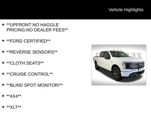 Used 2023 Ford F150 Lightning XLT image 13