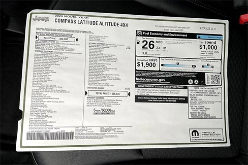 New 2026 Jeep Compass Latitude w/ Quick Order Package 29K image 16
