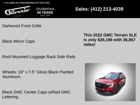 Used 2022 GMC Terrain SLE w/ Driver Convenience Package image 10