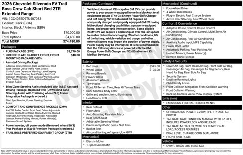 New 2026 Chevrolet Silverado EV Trail Boss w/ Plus Package image 4