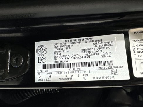 Used 2022 Ford F150 Lariat w/ Equipment Group 502A High image 45