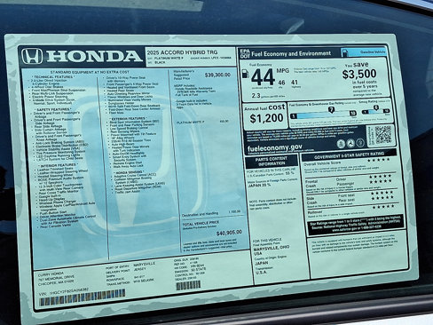 New 2025 Honda Accord Touring image 11