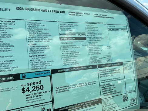 New 2025 Chevrolet Colorado LT w/ LT Convenience Package image 30