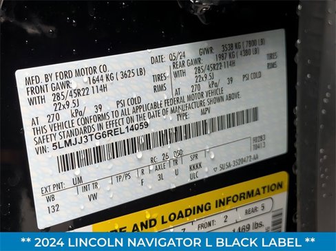 Used 2024 Lincoln Navigator L Black Label image 35