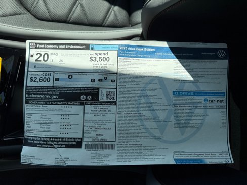 New 2025 Volkswagen Atlas Peak Edition SE image 33