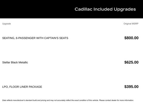 New 2026 Cadillac Vistiq Sport w/ LPO, Floor Liner Package image 5