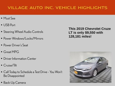 Used 2019 Chevrolet Cruze LT w/ LT Fleet Convenience Package image 7