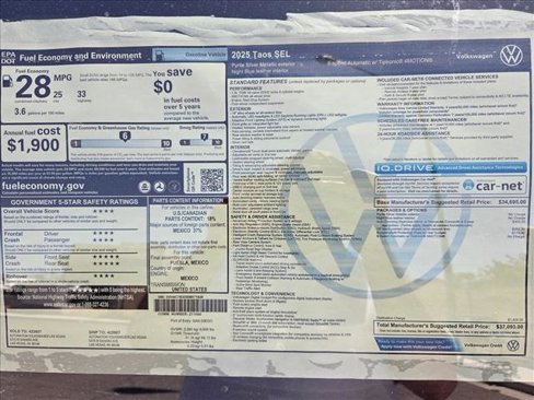 New 2025 Volkswagen Taos SEL image 18
