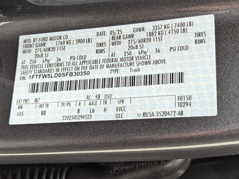 New 2025 Ford F150 Lariat image 47