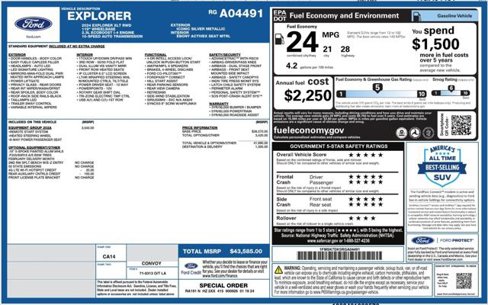 Used 2024 Ford Explorer XLT w/ Equipment Group 202A image 5