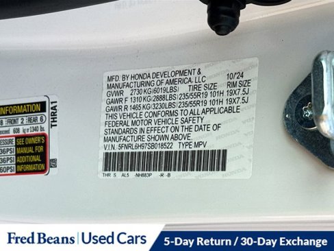 Certified 2025 Honda Odyssey Elite image 36