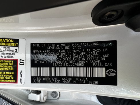 Certified 2020 Lexus ES 350 image 50