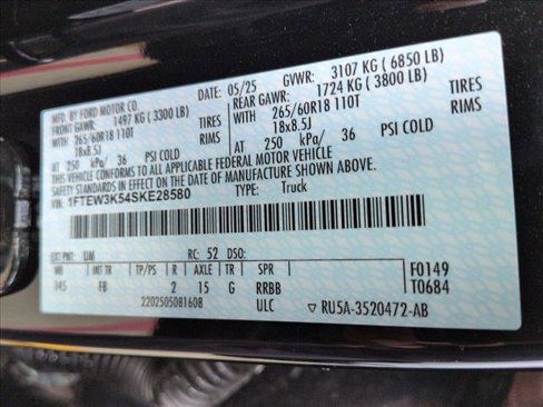New 2025 Ford F150 XLT w/ Equipment Group 302A MID image 17