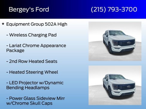 Certified 2022 Ford F150 Lariat w/ Equipment Group 502A High image 8
