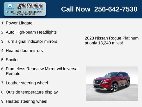 Used 2023 Nissan Rogue Platinum w/ Platinum Premium Package image 19