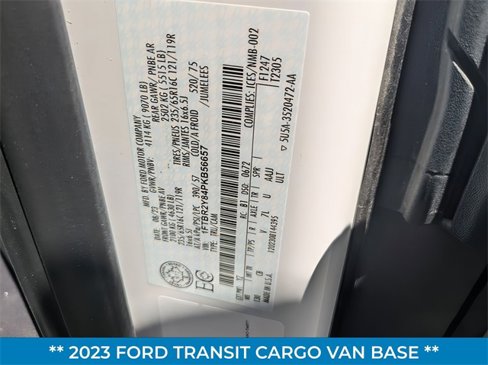 Certified 2023 Ford Transit 250 Low Roof AWD w/ Exterior Upgrade Package image 30