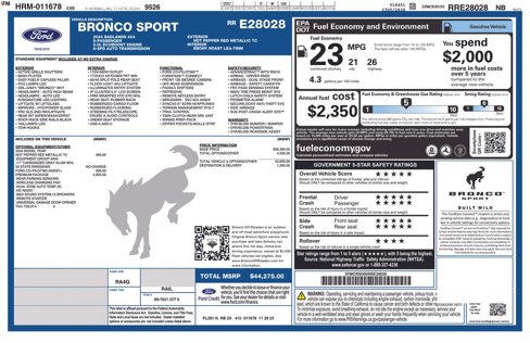 Certified 2024 Ford Bronco Sport Badlands w/ Premium Package image 37