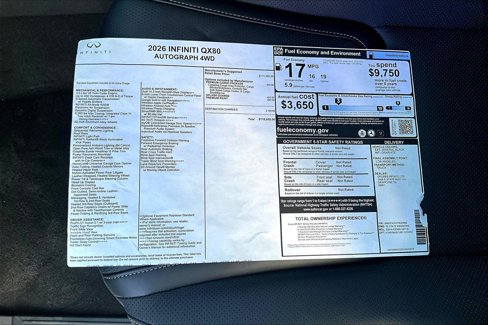 New 2026 INFINITI QX80 Autograph w/ Premium Cargo Package image 27