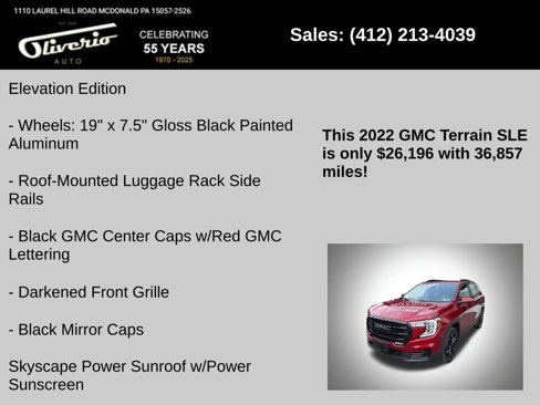 Used 2022 GMC Terrain SLE w/ Driver Convenience Package image 5