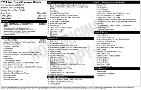 Used 2024 Jeep Grand Cherokee Altitude image 4
