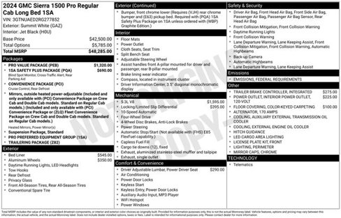 Used 2024 GMC Sierra 1500 Pro w/ Pro Value Package image 7