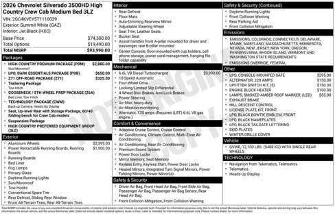 New 2026 Chevrolet Silverado 3500 High Country w/ High Country Premium Package image 1