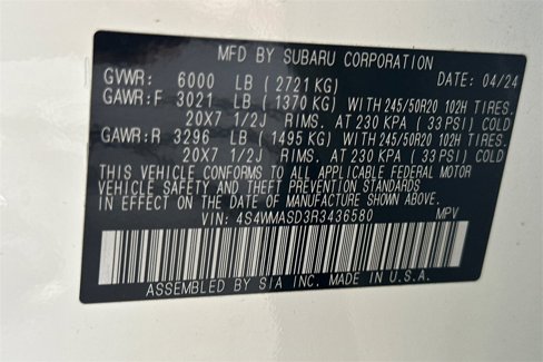 Certified 2024 Subaru Ascent Limited image 10